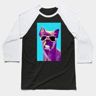 Polygon Dog in Sunglasses No. 3 Baseball T-Shirt